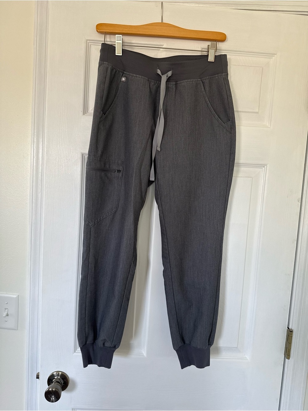 Women’s Gray Jogger Pants with Drawstring Waist